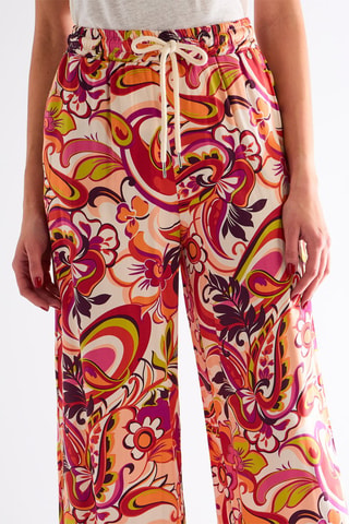 Pantalon taille haute - Rouge