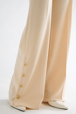 Pantalon wide legs - Beige
