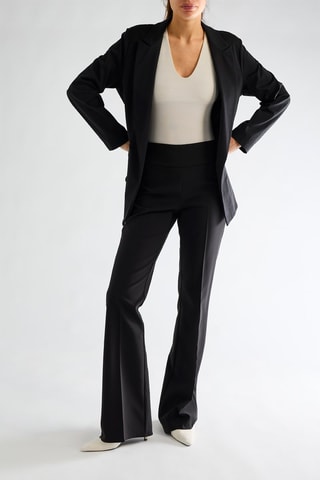 Pantalon taille haute - Noir