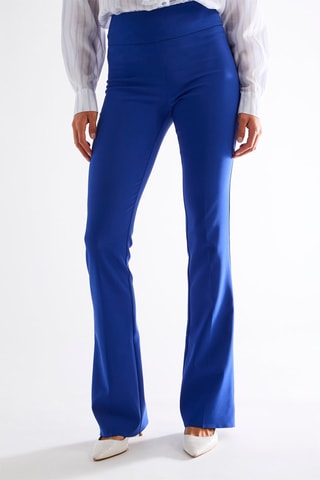 Pantalon taille haute - Bleu roi