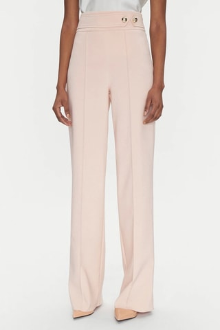 Pantalon taille haute - Rose