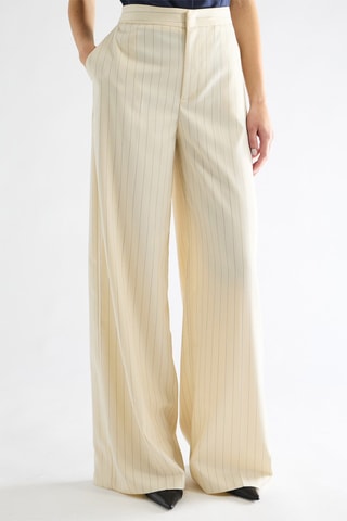 Pantalon taille haute - Beige