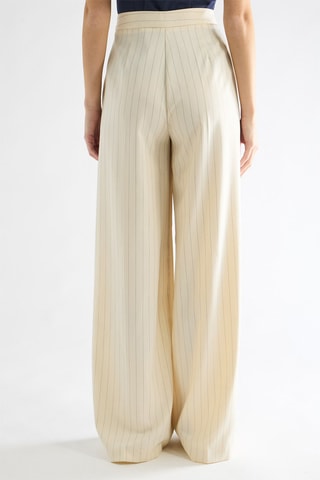 Pantalon taille haute - Beige