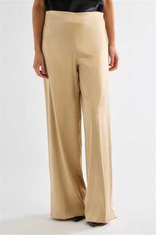 Pantalon taille haute - Beige