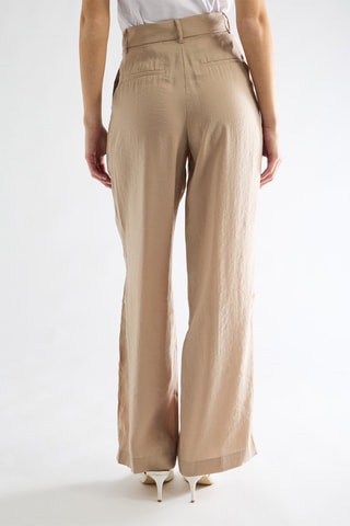 Pantalon taille haute - Beige