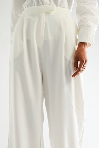 Pantalon taille haute - Blanc