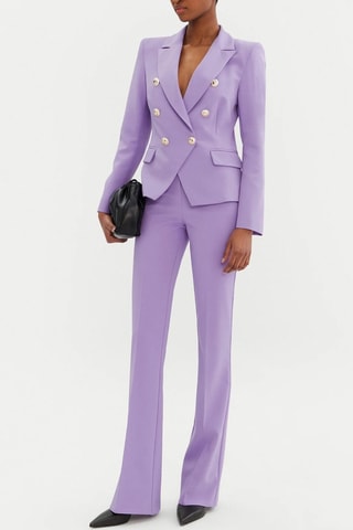 Pantalon taille haute - Mauve