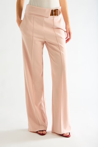 Pantalon taille haute - Rose