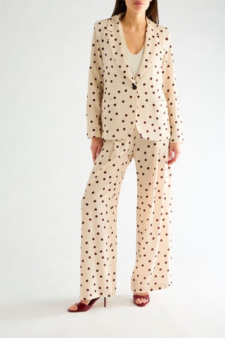 Pantalon taille haute - Ivoire