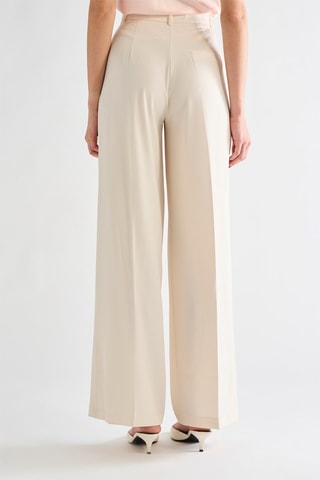 Pantalon taille haute - Blanc