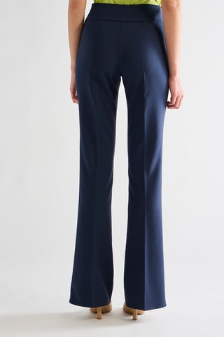 Pantalon taille haute - Bleu marine