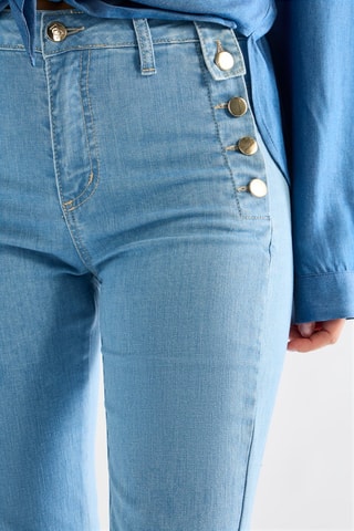 Jean taille haute - Bleu
