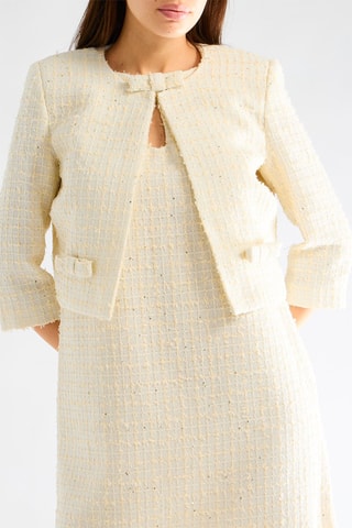 Veste en tweed - Beige clair