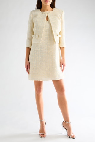 Veste en tweed - Beige clair