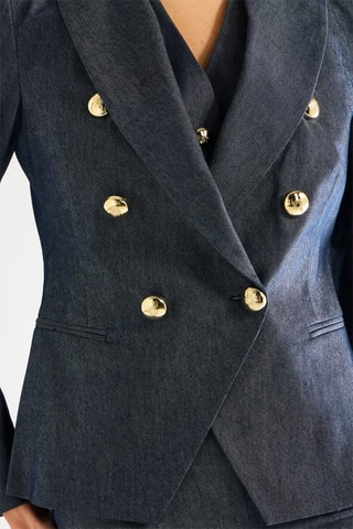Veste en jean - Bleu marine