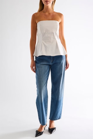 Top bustier - Ivoire