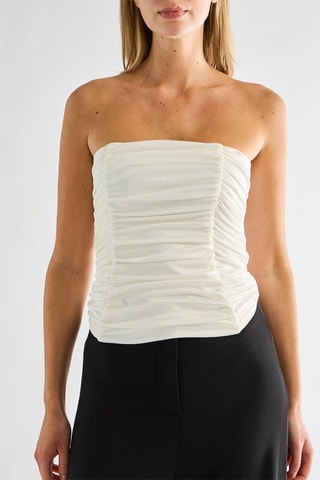 Top bustier - Blanc