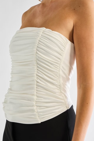 Top bustier - Blanc