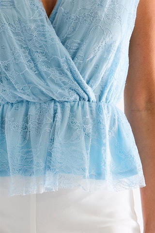 Top en dentelle - Ciel