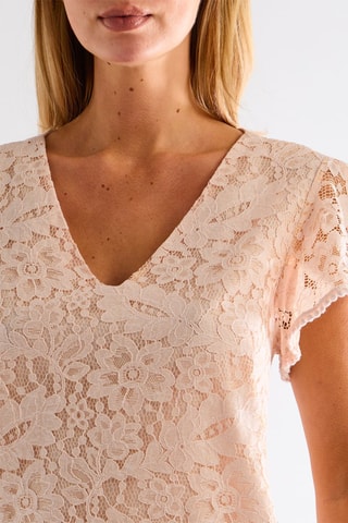 Top en dentelle - Rose