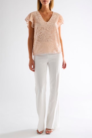 Top en dentelle - Rose