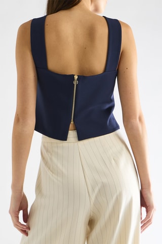 Top - Bleu marine