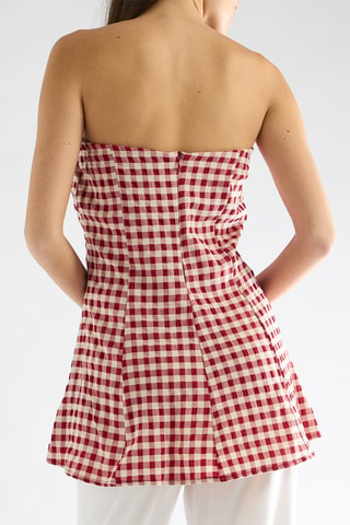 Top bustier - Rouge
