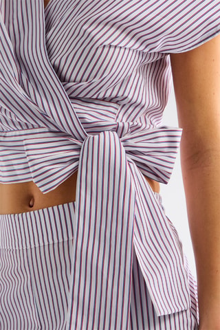 Crop top portefeuille - Bordeaux