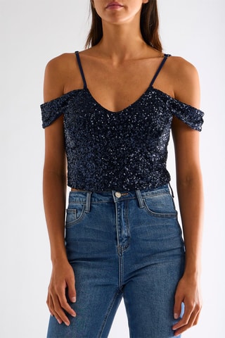 Top - Bleu marine