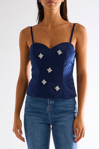 Top - Bleu marine