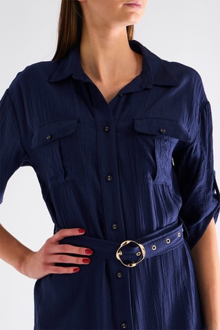 Robe chemise - Bleu marine