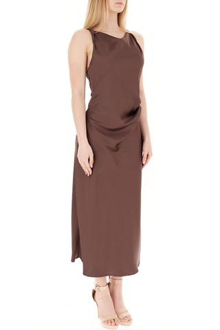 Robe droite - Marron