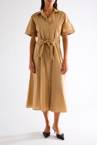 Robe chemise - Beige