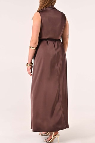 Robe longue - Marron foncé