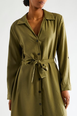 Robe chemise - Kaki