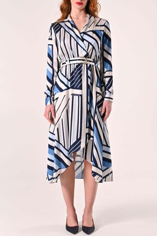 Robe portefeuille - Bleu