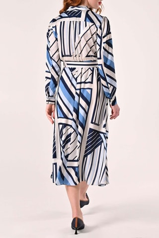 Robe portefeuille - Bleu