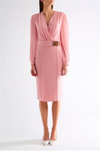 Robe droite - Rose poudré