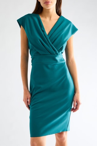 Robe fourreau - Vert foncé