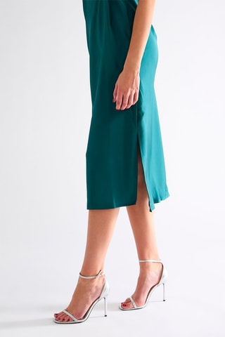 Robe midi - Vert foncé