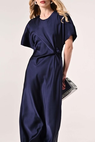 Robe midi - Bleu marine