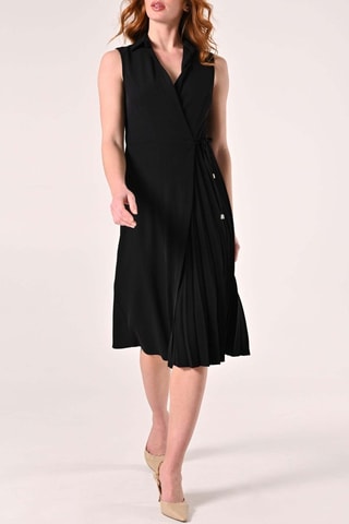 Robe portefeuille - Noir