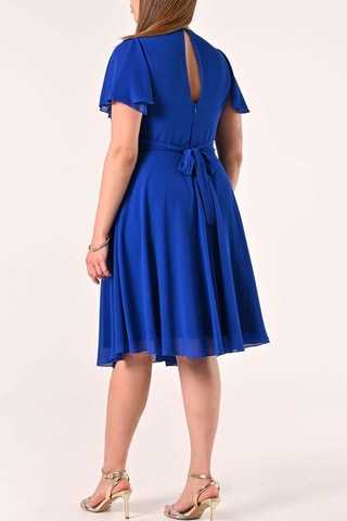 Robe trapèze - Bleu électrique