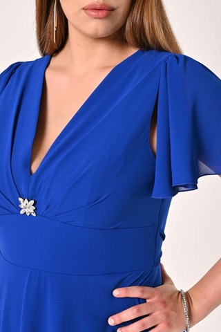 Robe trapèze - Bleu électrique
