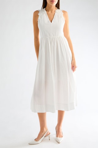 Robe midi - Blanc