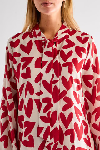 Robe taille basse - Rouge