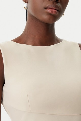 Robe fourreau - Beige