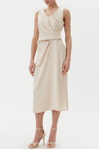 Robe midi - Beige