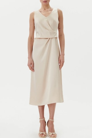 Robe midi - Beige