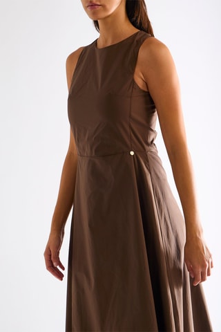 Robe midi - Marron